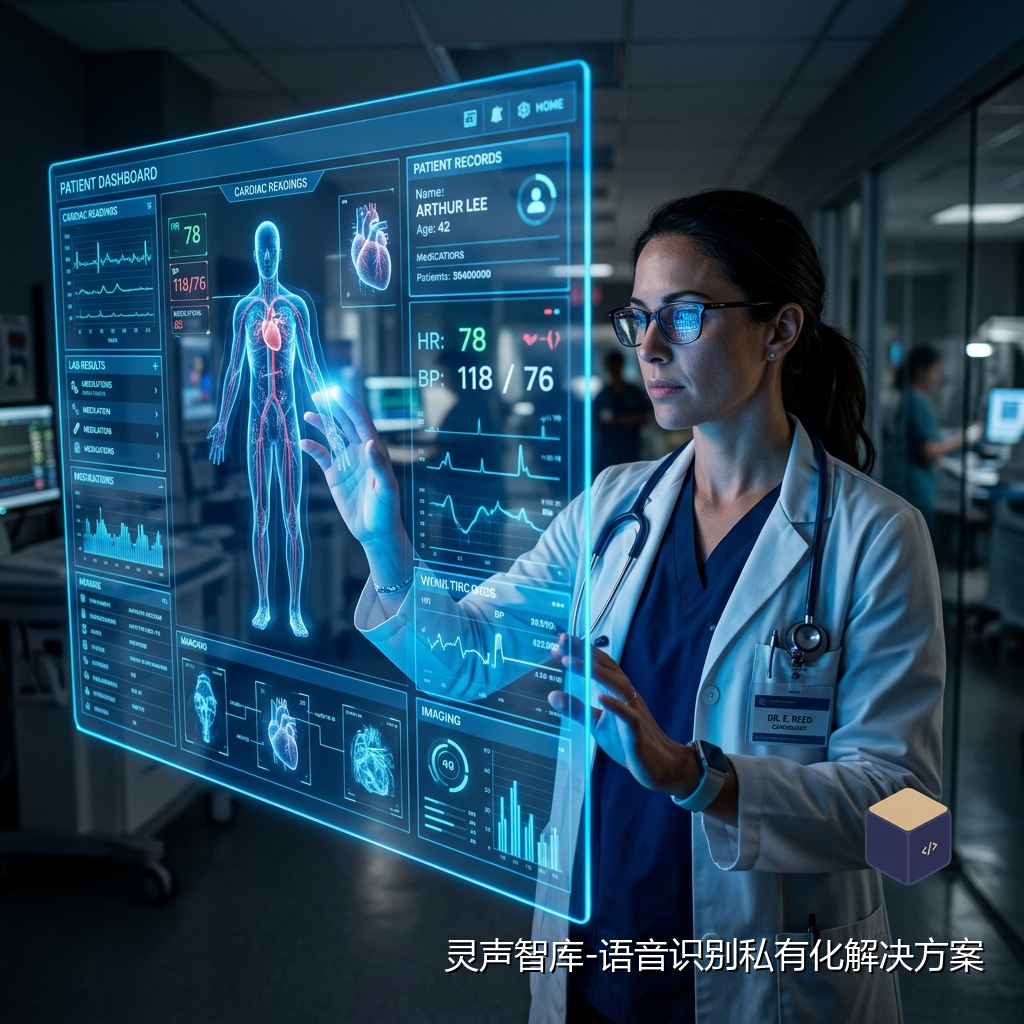 智慧医疗：AI 语音辅助门诊工作流程图