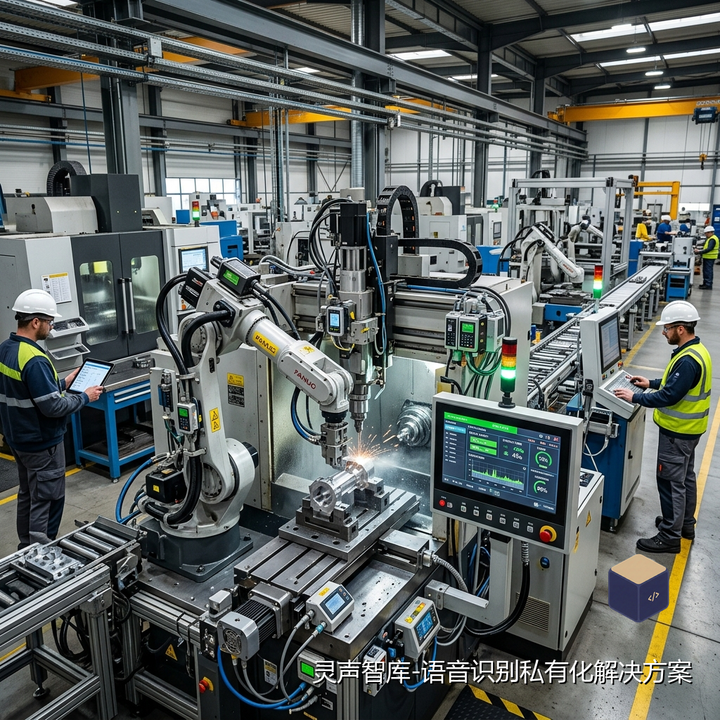 工业安全:数字化工厂全量语音指令协同系统示意图