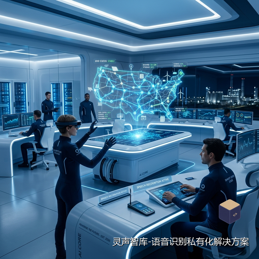 能源电力AI控制中心概念图