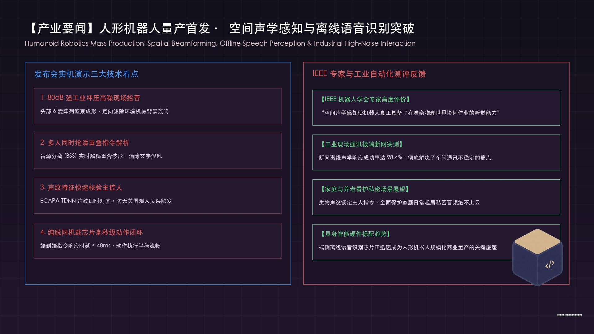 人形机器人量产首发与离线语音识别实操演示图