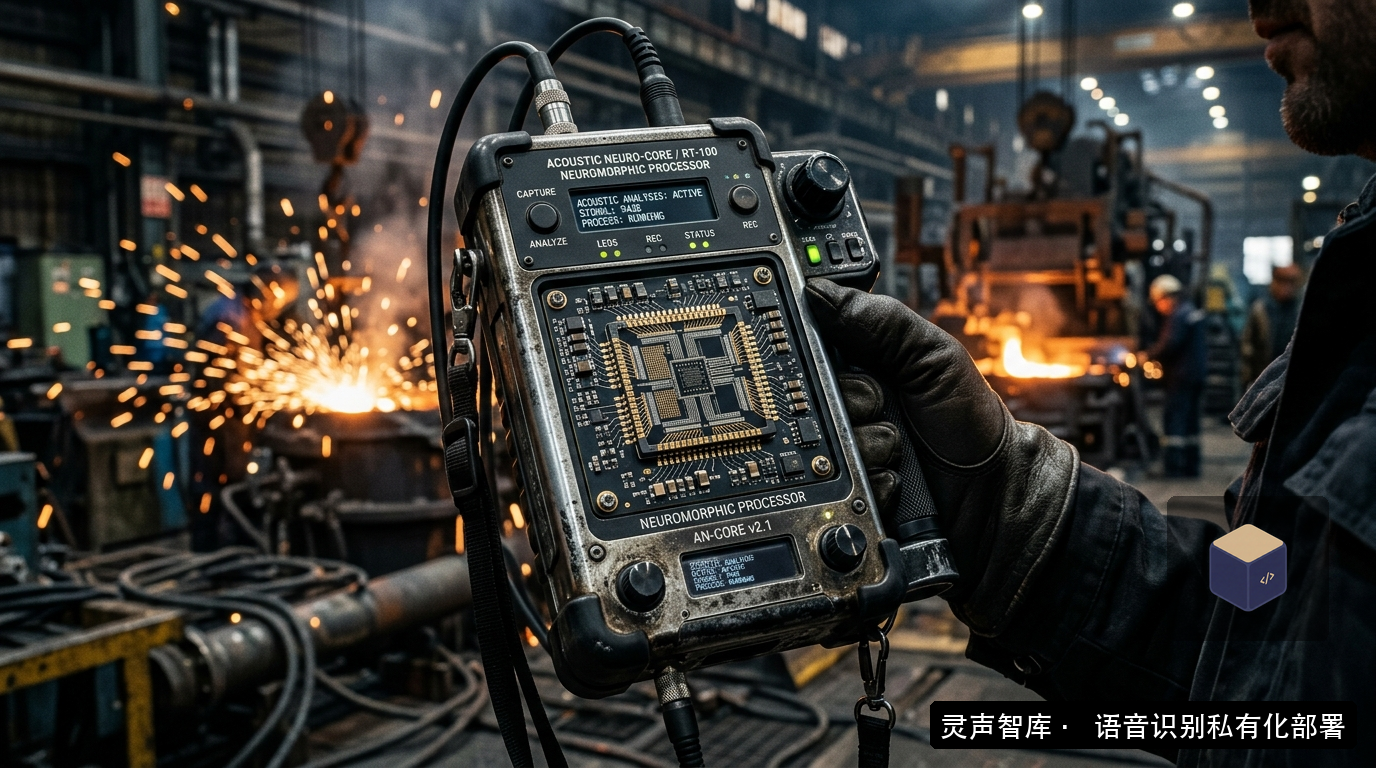 NeuroAcoustic RT-100 类脑脉冲神经声学协处理器与特种重工防爆手持终端架构图