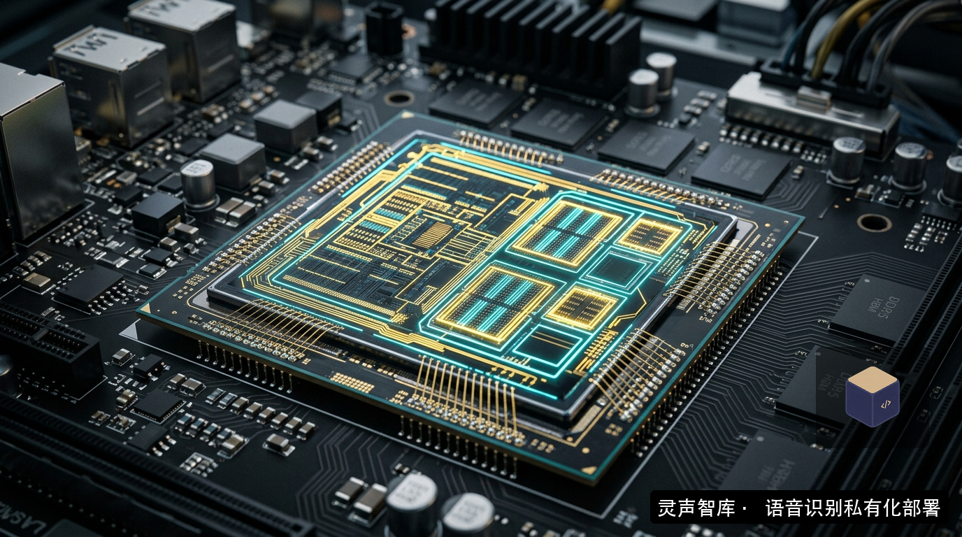 国产信创AI加速芯片与企业私有化语音转写全栈编译调优架构图
