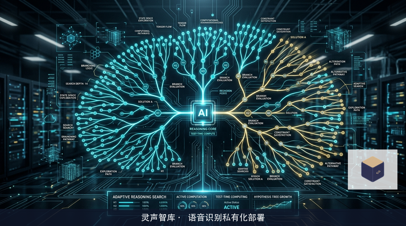 自适应测试时搜索与验证机制架构演进概念图