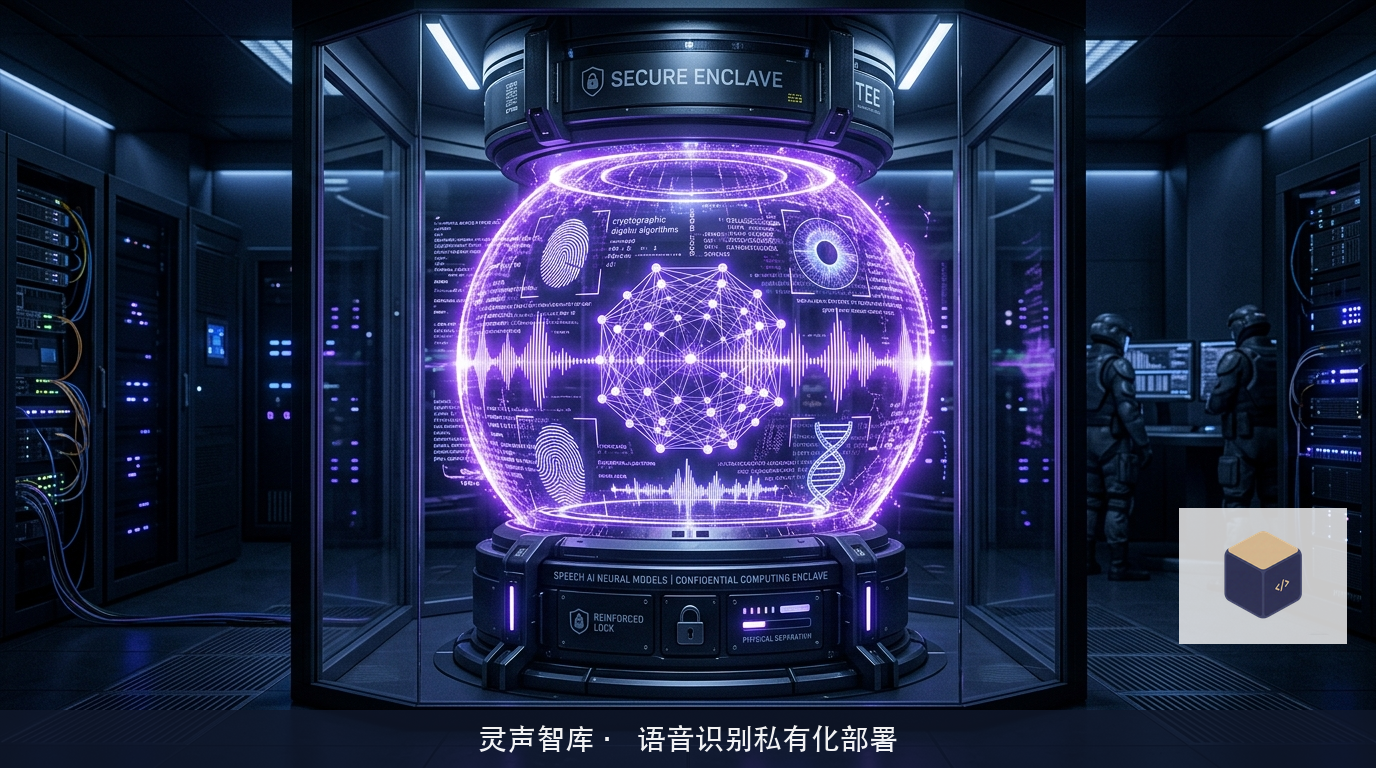基于TEE硬件飞地的大模型声学资产防刺探体系图